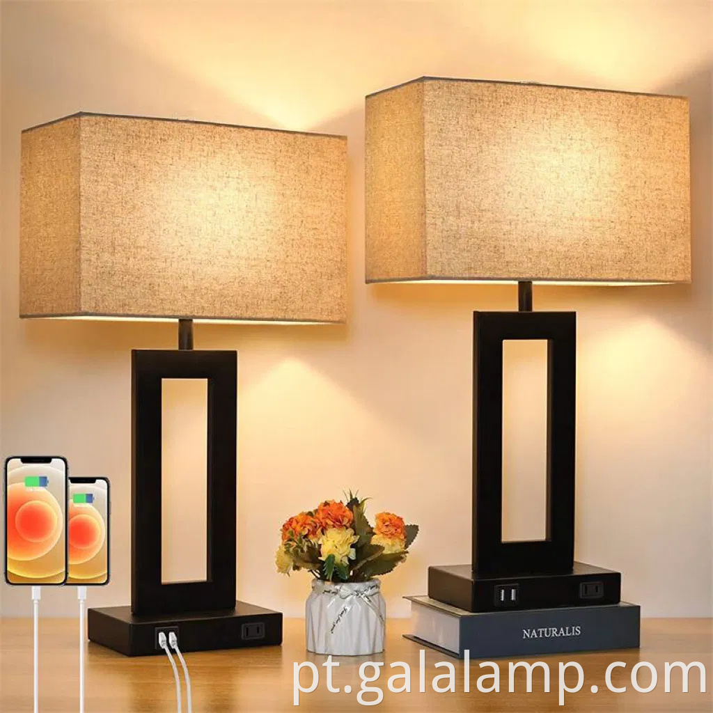 Lâmpada de mesa led de led de elegância para elegância moderna